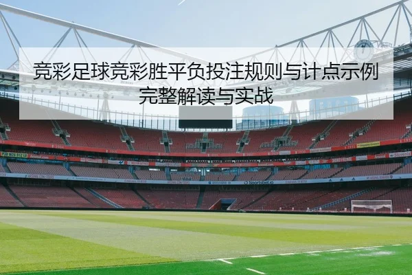 竞彩足球竞彩胜平负投注规则与计点示例完整解读与实战