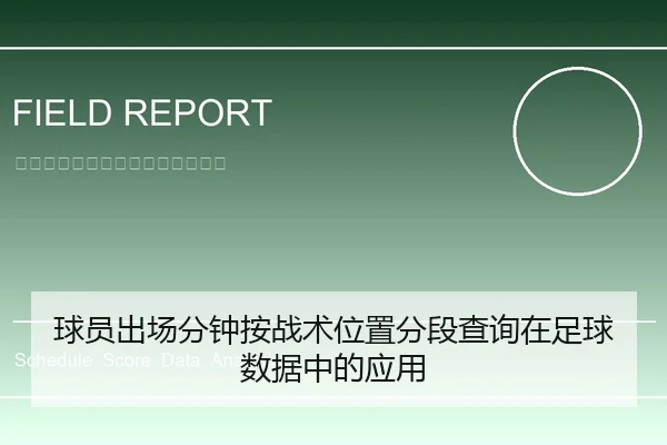 球员出场分钟按战术位置分段查询在足球数据中的应用